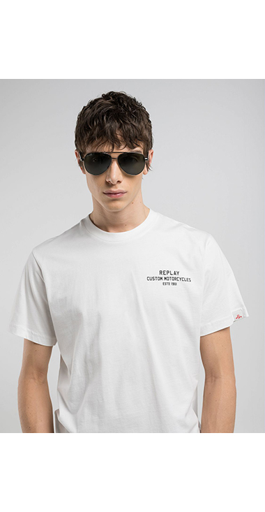 コットンジャ－ジープリントＴシャツ 詳細画像